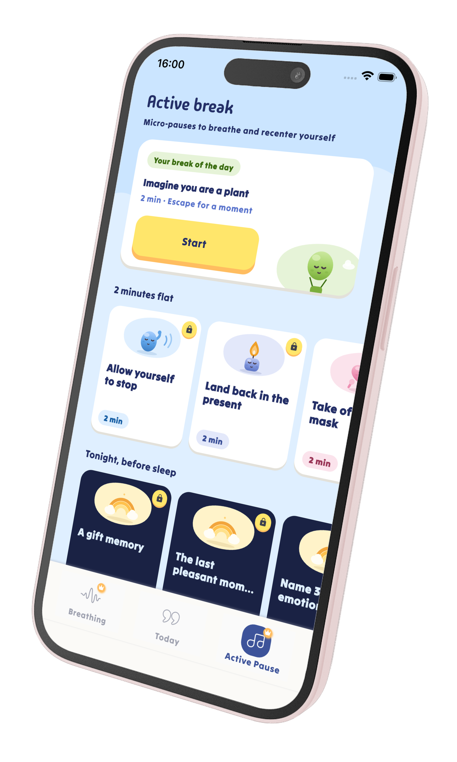 Ang Hygge app: maiikling aktibong pahinga para huminga at muling magbalanse.